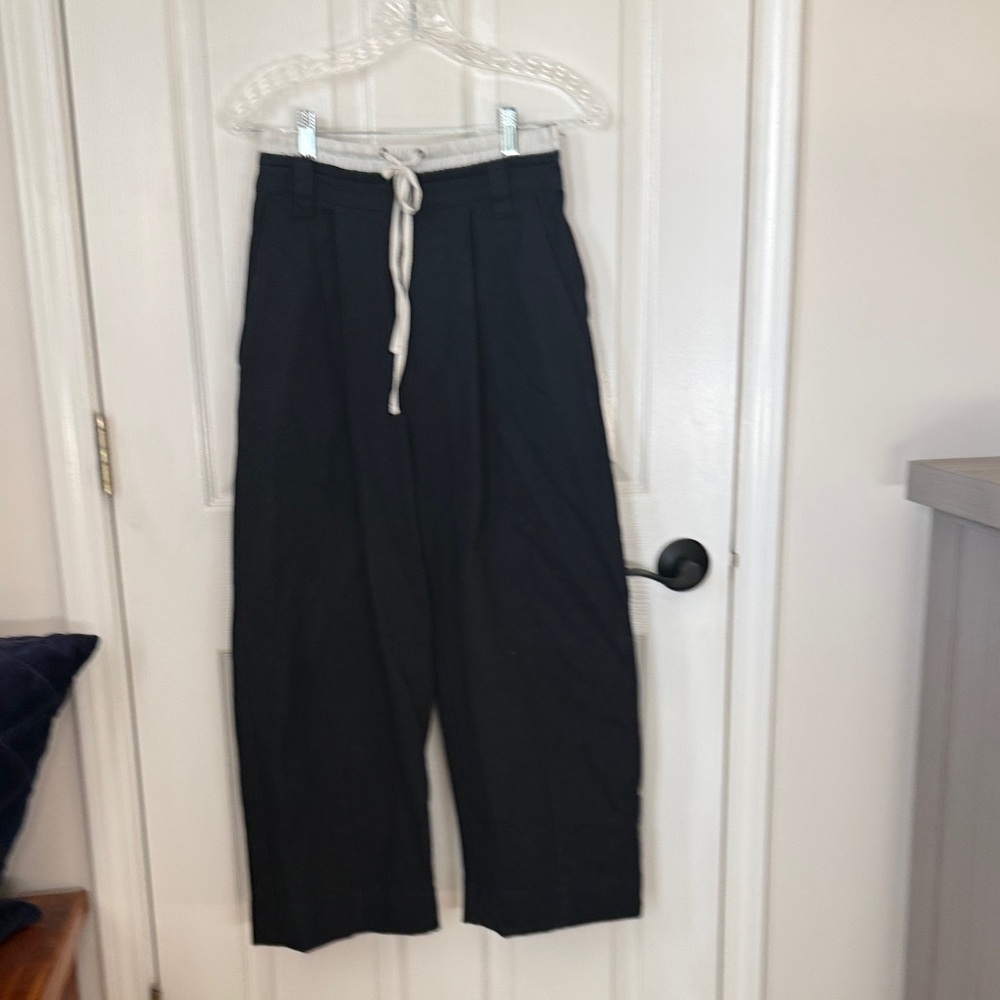 We The Free Navy and White Drawstring Pants